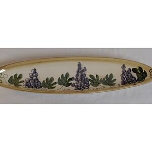 Tabletops Unlimited Boulevard Grapes Oblong Serving Platter Tray